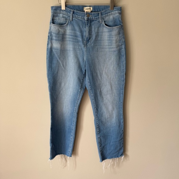 L'AGENCE Sada High Rise Slim Crop Jeans in Ashford Size 29 - Picture 2 of 6
